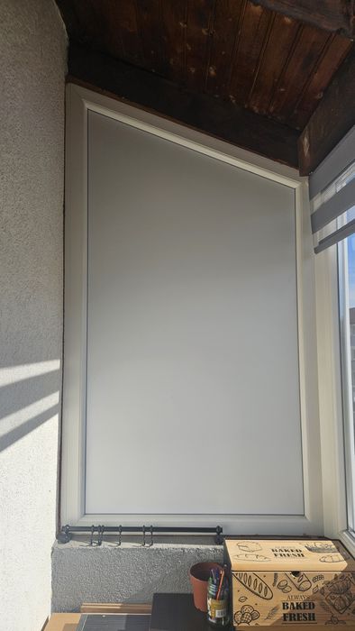 Geam termopan balcon 6m complet PVC (4m + laterale PVC)