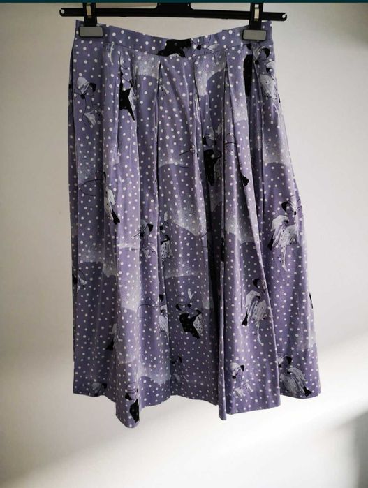 Fusta vintage cu buzunare transport gratuit