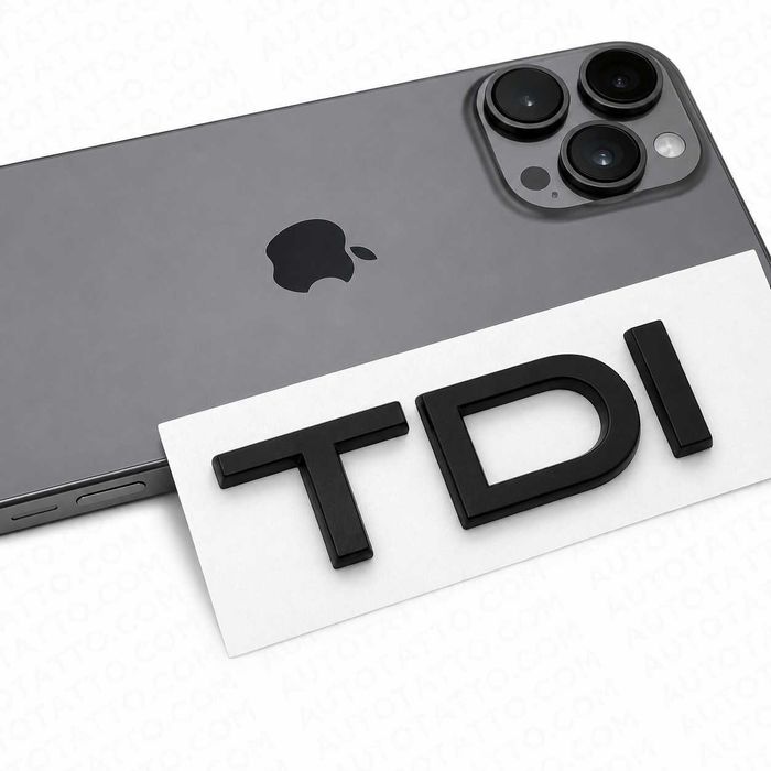 Emblema haion TDI / Sigla / Stema / Sticker / Accesorii auto AUDI Sigla Inscriptii Ornamente auto litere Audi emblema neagra