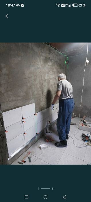 Кафельные работы плиточник