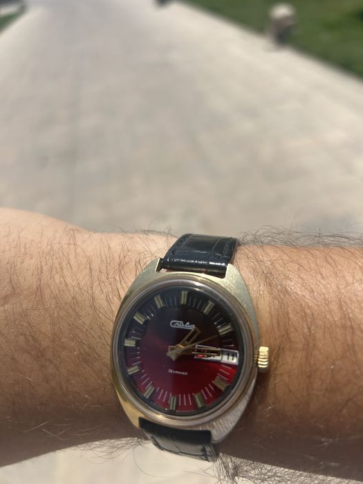 Наручные часы Слава позолоченые Au5