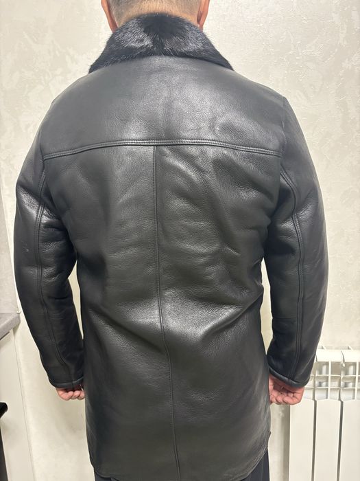 Кожаная дубленка