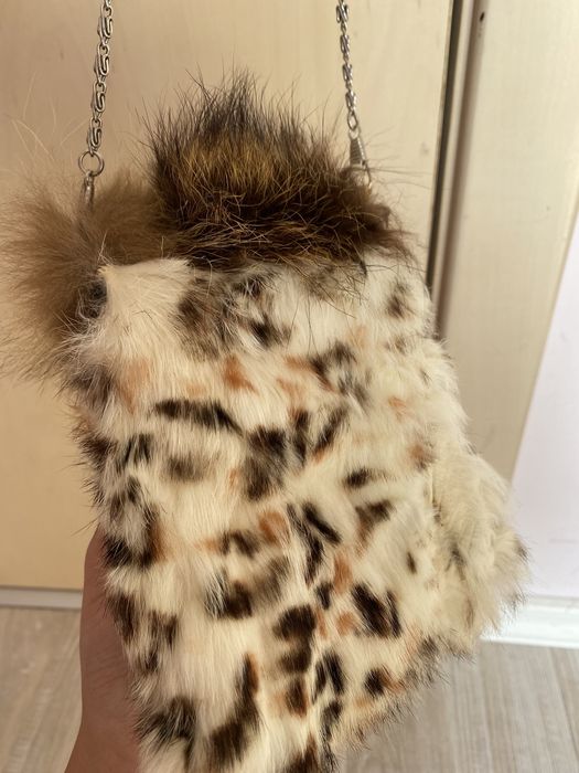 Дамска чанта от естествена лисица!