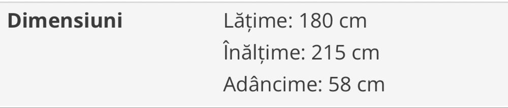 Dulap de haine alb negru