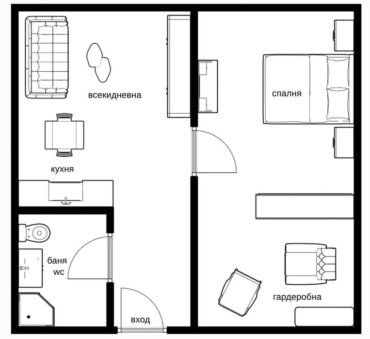 Продава се Двустаен апартамент в София, Център - 61 кв.м за 1649 €/кв.м - Снимка #1