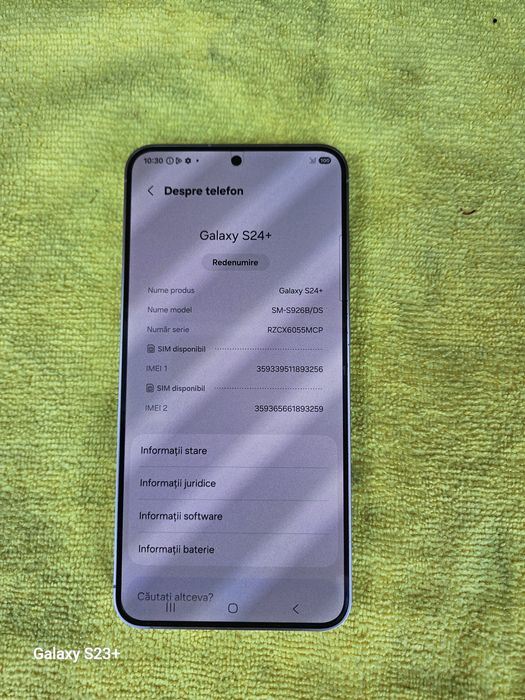 Vând/Schimb Samsung S24 Plus 5g Silver 256g Impecabil Dual Sim Liber