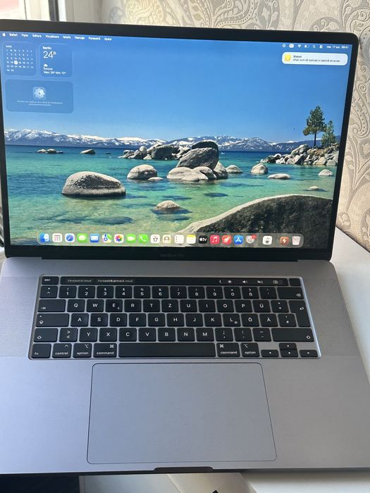 MacBook Pro 16” 2019, Intel i7, 16GB RAM, SSD 512GB