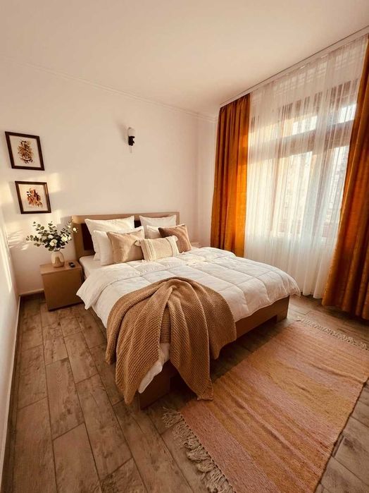 Cazare Eforie Nord apartament 2 camere Sirena, terasa sub brazi