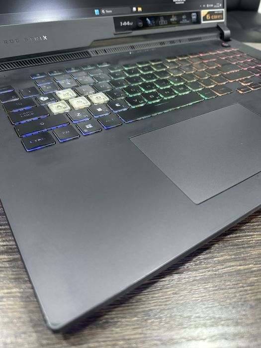 мощный 12-ядерный Ryzen 5 ноутбук, Asus Rog G713, RTX 3050 Ti 4GB