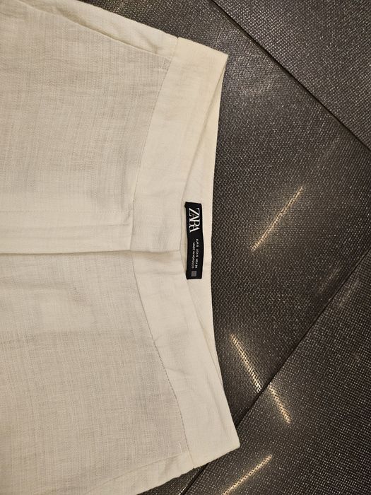 ZARA панталон лен и памук S-36