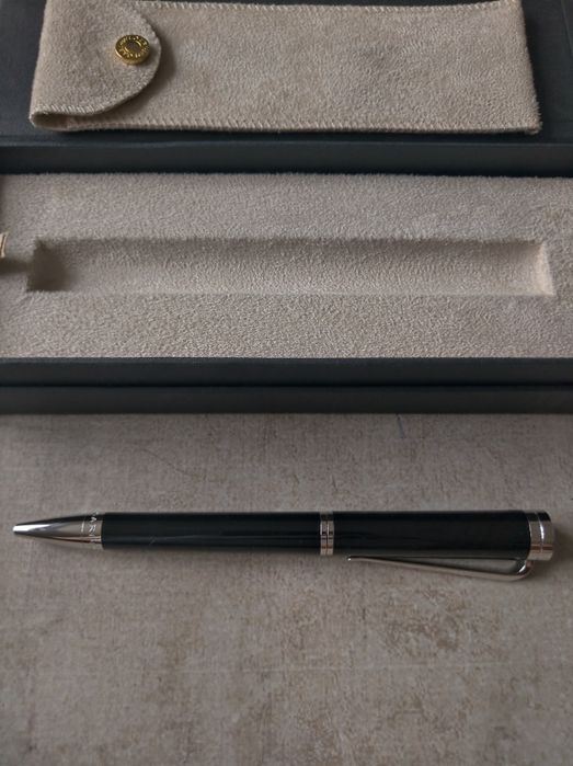 BVLGARI Ballpoint Pen Black & Silver