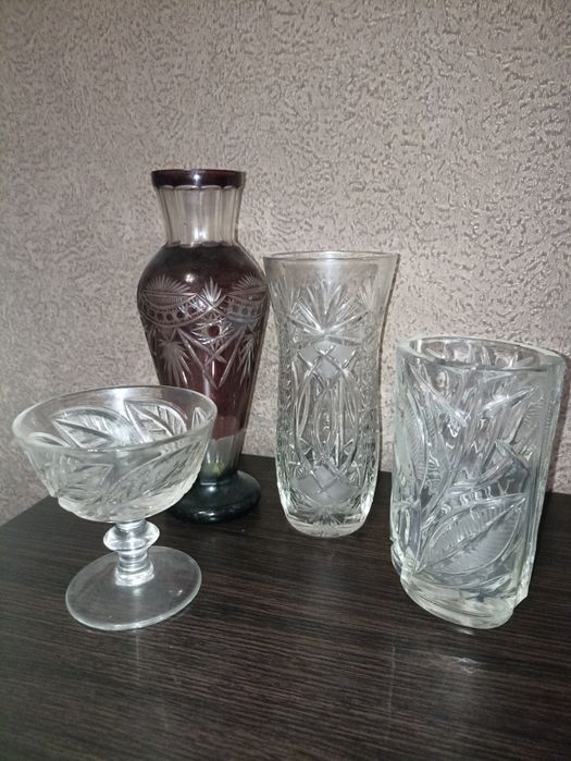 Вазы хрустальные