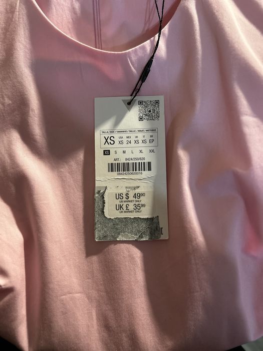 Рокля ZARA. Бебешко розово.