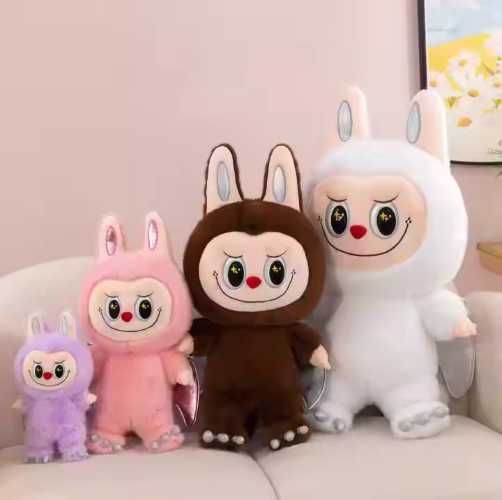 Голяма плюшена играчка Labubu с криле, 65см, Angel Labubu Лабубу Ангел