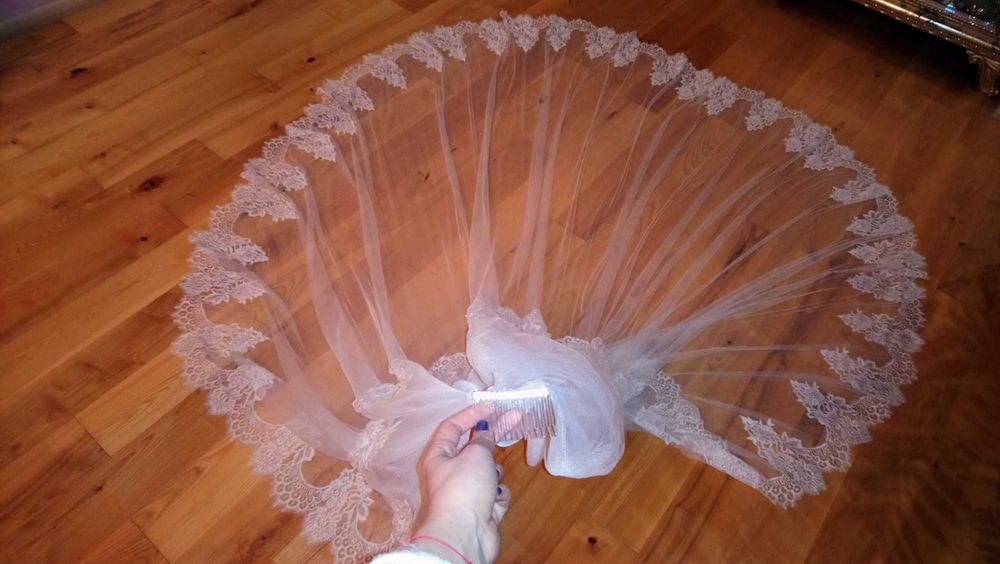 Voal lung de mireasa