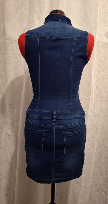 Rochie denim premium Posstal mărimea M – nouă  Sarafan blug mulat