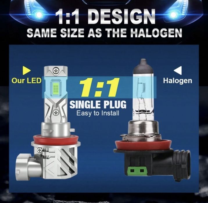 Лед крушки H11