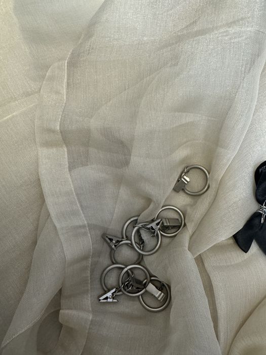 Продам тюли черная и цвет шампань