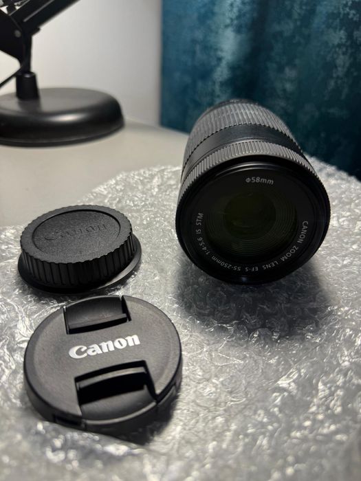 Obiectiv Canon EF-S 55-250mm f/4-5.6 IS STM - NOU (Versiunea de top)