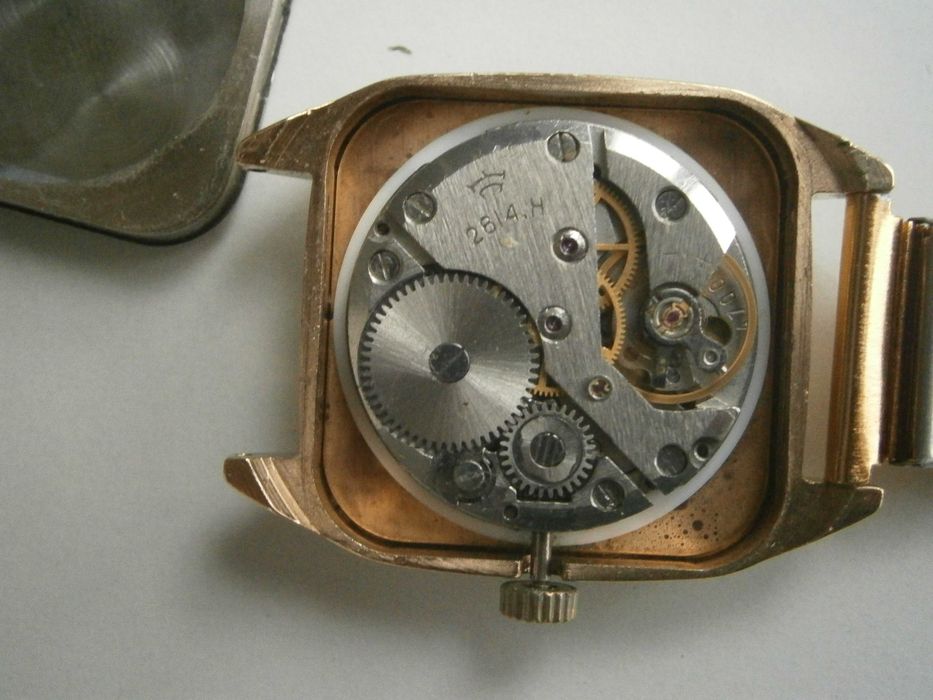 RАКЕТА - "Cartier", кал. 2614.H, made in USSR, каса 32,5х32,5mm, Au