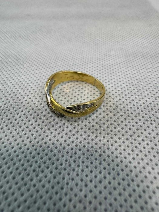 (Ag41) Inel aur, 18K B5857 - Certificat de garanție!