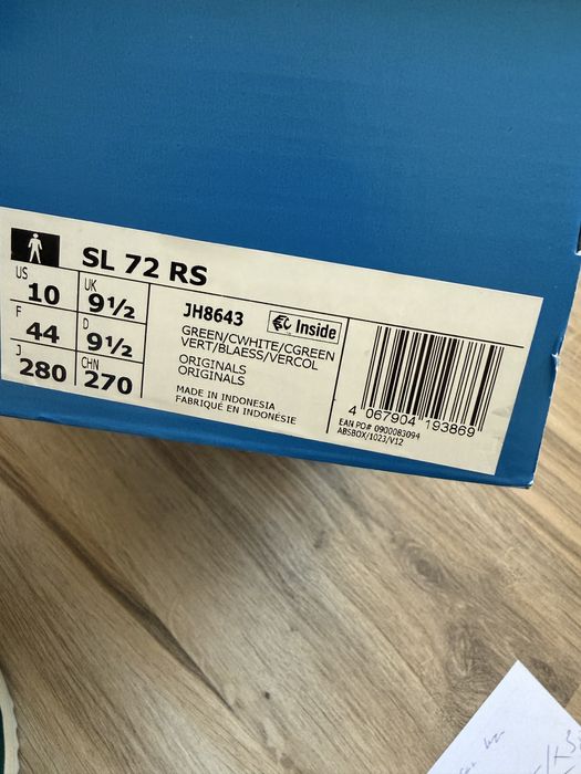 Оригинални зелени маратонки Adidas SL72 Originals! 39,44 н