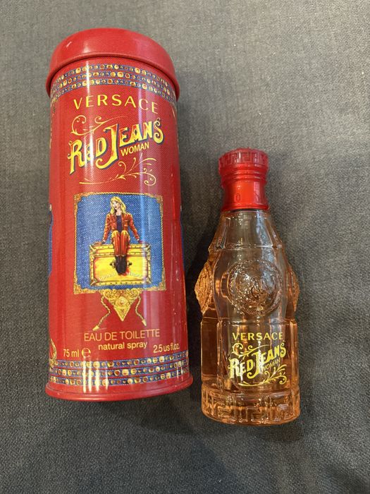 Versace red jeans