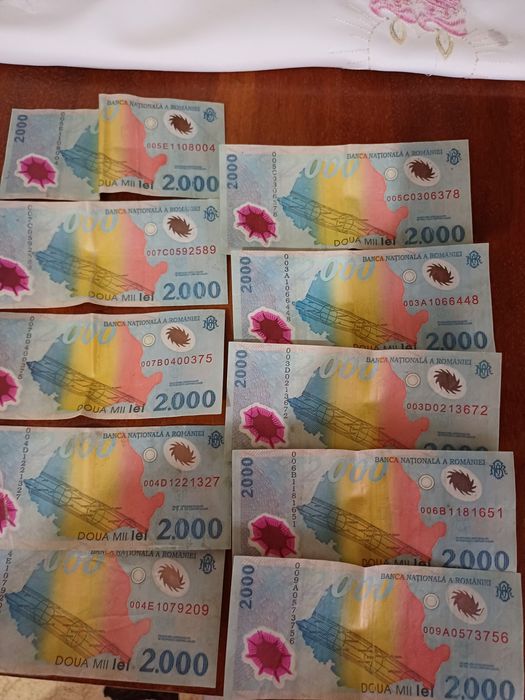 Bancnote 2000lei eclipsa 11 august