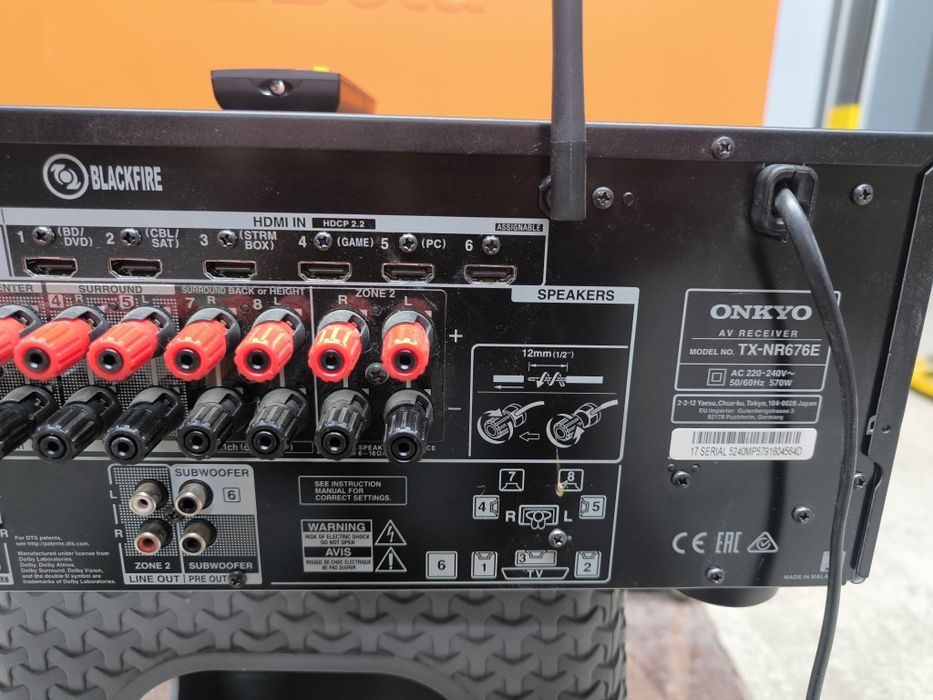 Onkyo tx-nr 676 4K  Dolby Atmos