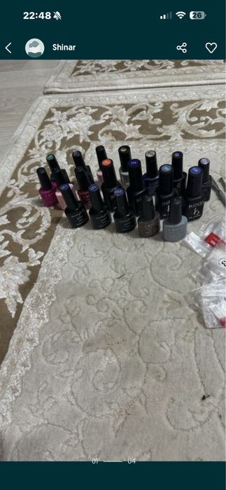 Продается гелевые лаки и материал для маникюр