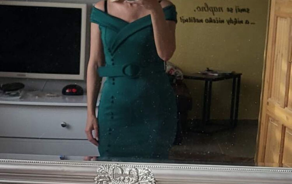 Rochie midi / scurta S verde