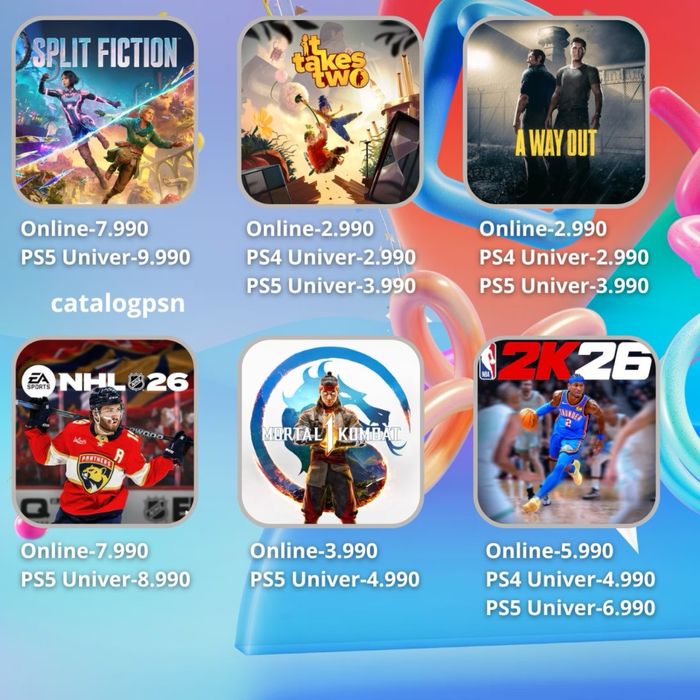 PS4 / PS5 үшін цифрлық ойындар