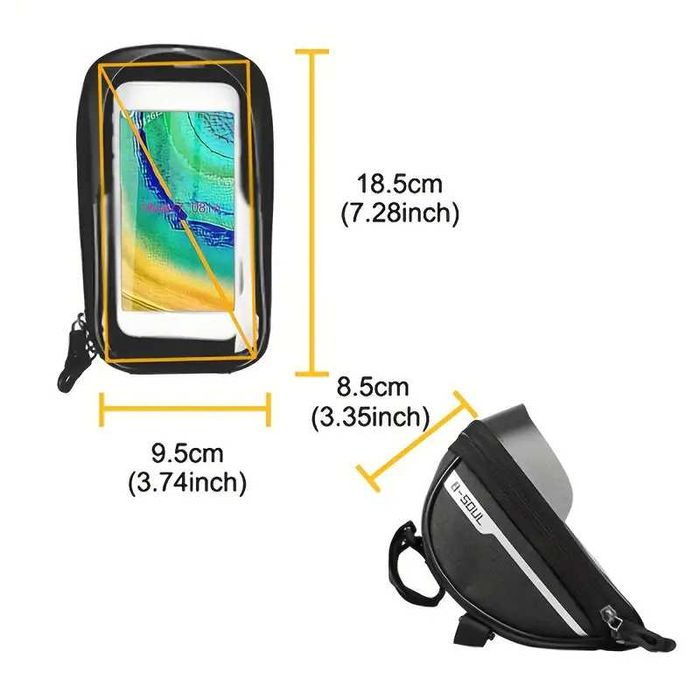 Водоустойчива велосипедна кутия за мобилен телефон и принадлежности