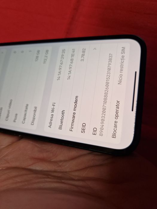 -Iphone 14, Negru, 128Gb, 6Ram, stare foarte buna, bat-89%, doar telef