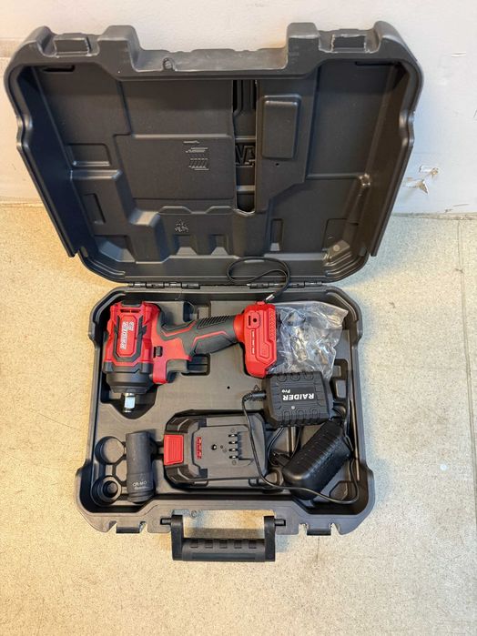 Ъглошлайф 125mm 850W /R20 Гайковерт безчетков 1/2" 400Nm куфар 1x2Ah