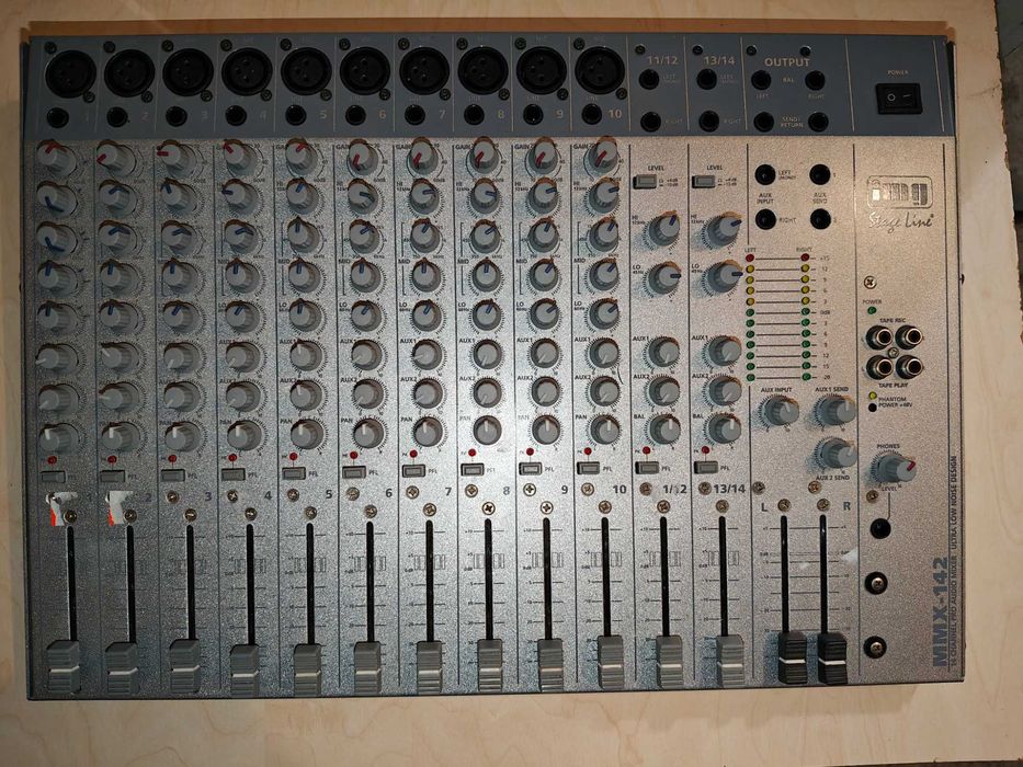 два 14 канален Mixer IMG StageLine MMX 142