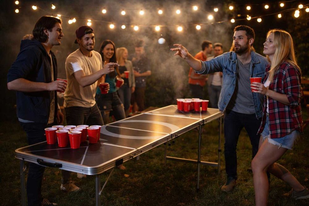 НОВИ! Маса за бира понг 240см Beer Pong Бира понг маса