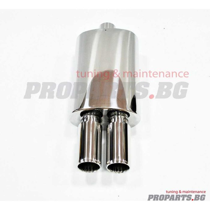 Универсален спортен ауспух с два изхода 63 mm76 mm
