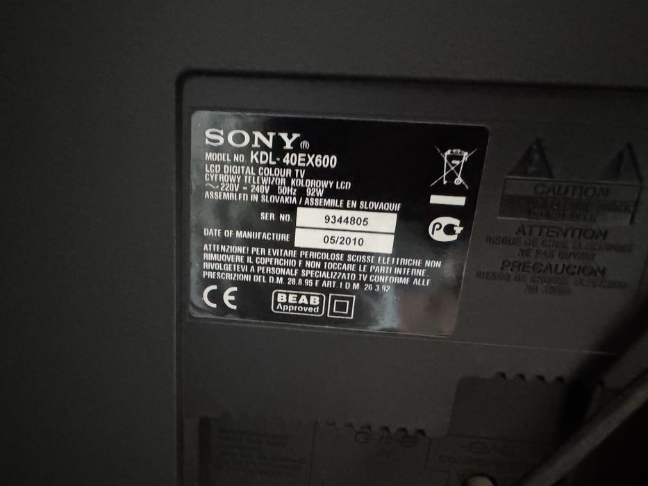 Телевизор sony 40 д