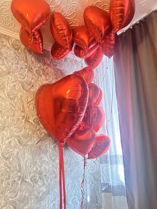 Продам шары сердечки