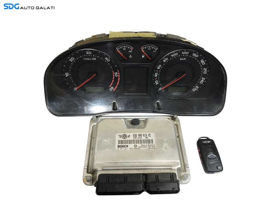 ECU Calculator Motor Ceas Ceasuri Bord Chei Cheie CIP Imobilizator Skoda Superb 1 1.9 AWX 2002 - 2008 Cod 038906019KE 0281011201 [LS0259]