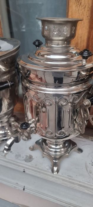 Самовар новый латунь Янги самовар Автоматик