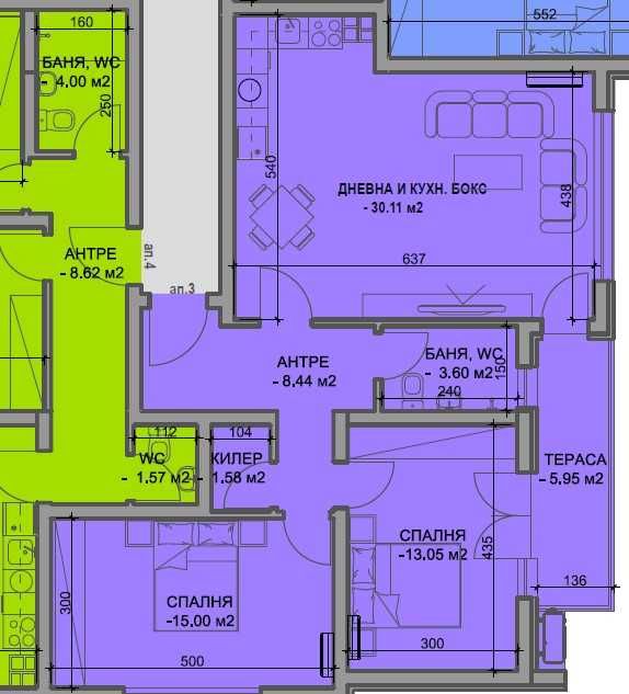 Продава се Двустаен апартамент в Пловдив, Южен - 111 кв.м за 1000 €/кв.м - Снимка #1