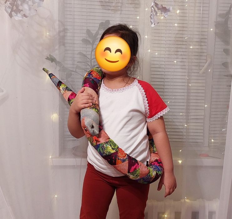 Лоскутная змея в пэчворк стиле