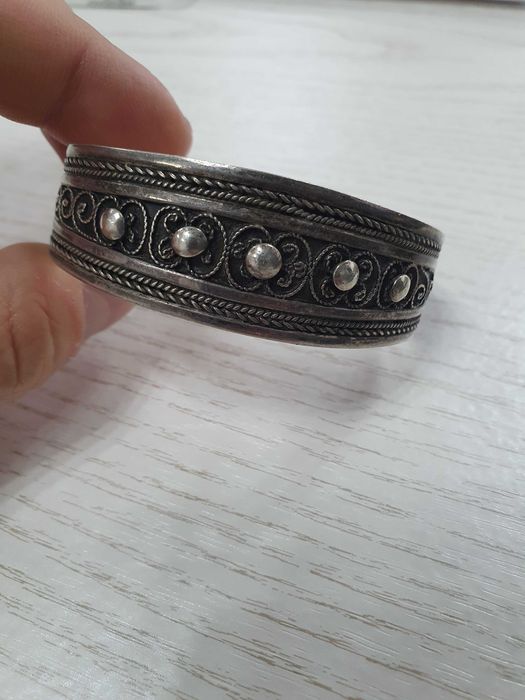 Bratara argint groasa regina