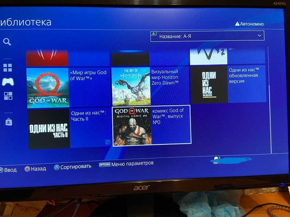 Playstation 4 Slim 1TB + геймпад, игры