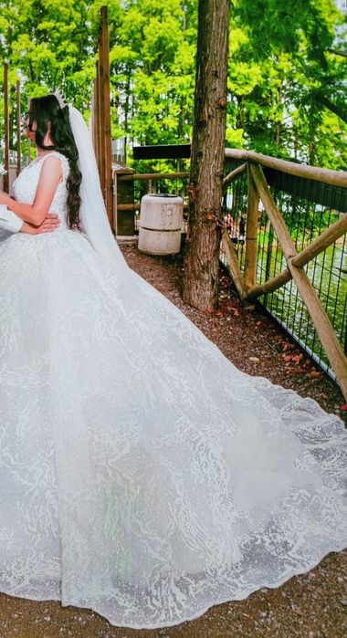 Булченска рокля(корона токчета и воал)след химическо изпиране