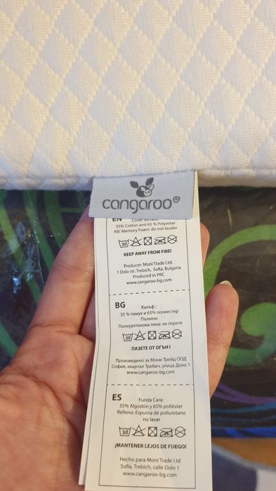 Бебешка възглавница антирефлукс Cangaroo