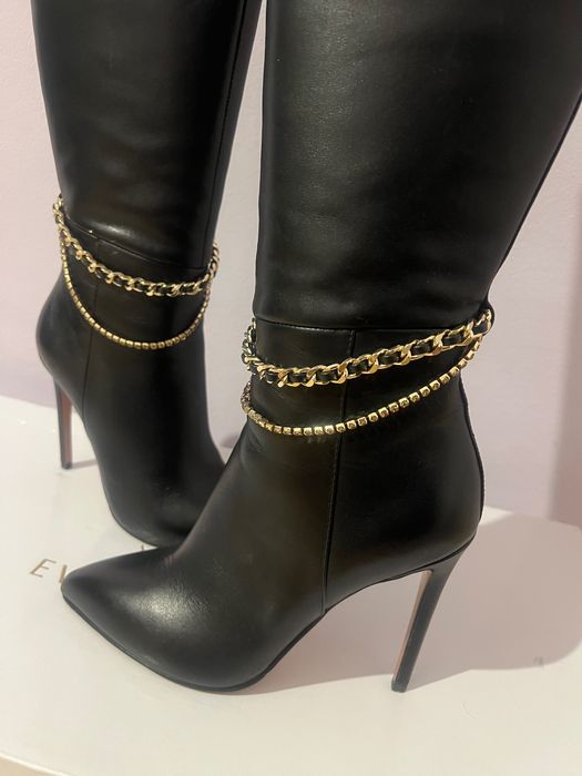 Елегантни ботуши Eva Minge естествена кожа