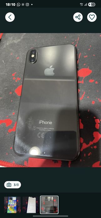 Iphone x negru in stare buna